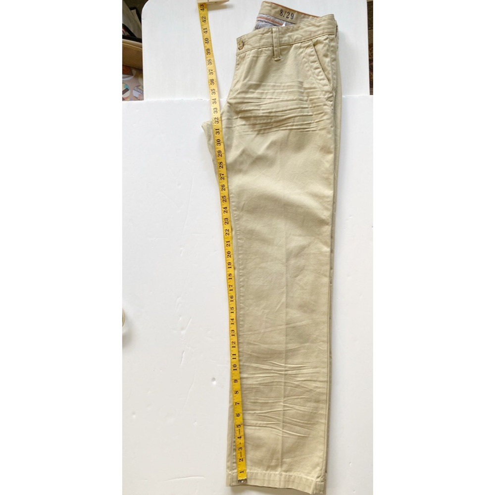 Lucky Brand Pants Womens Size 8 Slouchy Civilian Boyfriend Chino Style 7W20174 - Picture 8 of 11